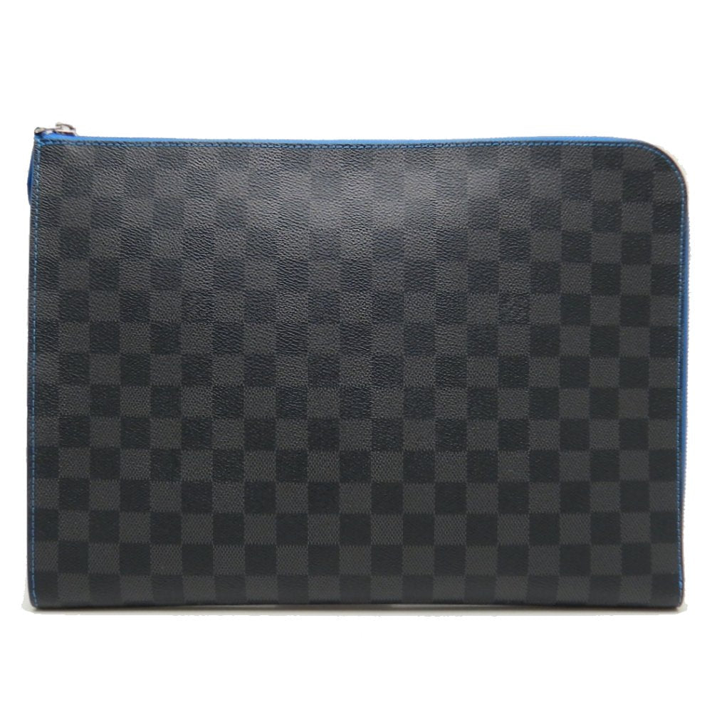 Louis Vuitton Damier Graphite Pochette Jour GM NM Blue