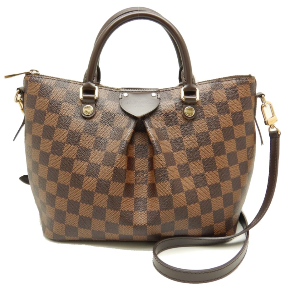 Louis Vuitton Damier Sienna PM Ebene 2WAY Bag Brown