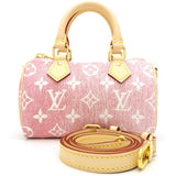 Louis Vuitton Monogram Denim Nano Speedy Rose Mini Bag