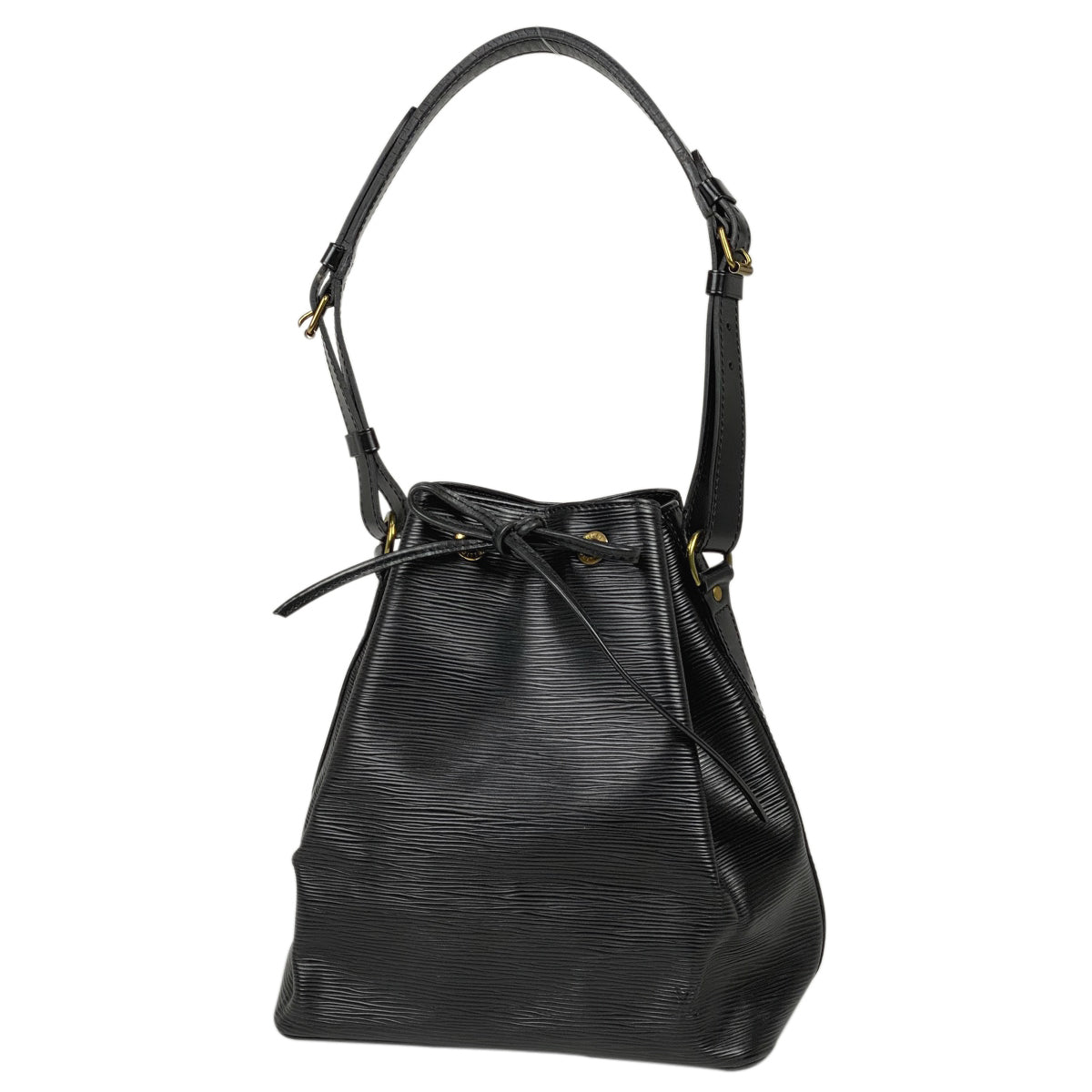 Louis Vuitton Petit Noe Drawstring Shoulder Bag Epi Noir