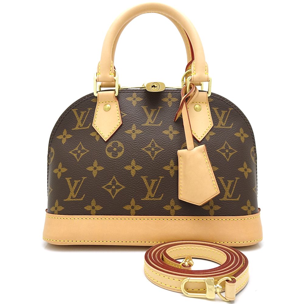 Louis Vuitton Monogram Alma BB Brown 2WAY Handbag
