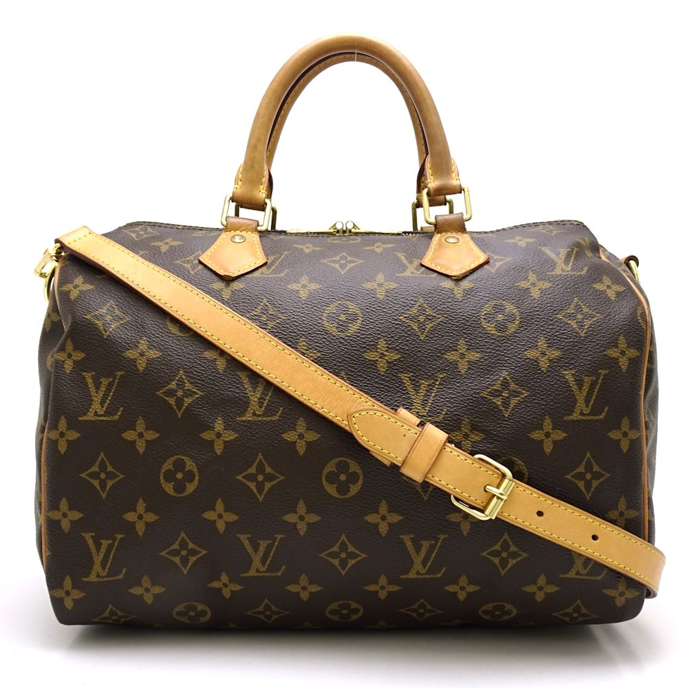 Louis Vuitton Monogram Speedy Bandouliere 30 Brown