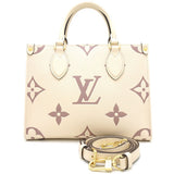 Louis Vuitton On The Go PM Amplant Bicolor Crème Bois de Rose