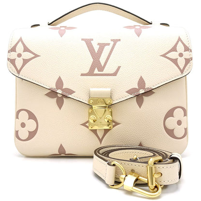 Louis Vuitton Pochette Metis MM Emplant Bicolor Crème Bois de Rose
