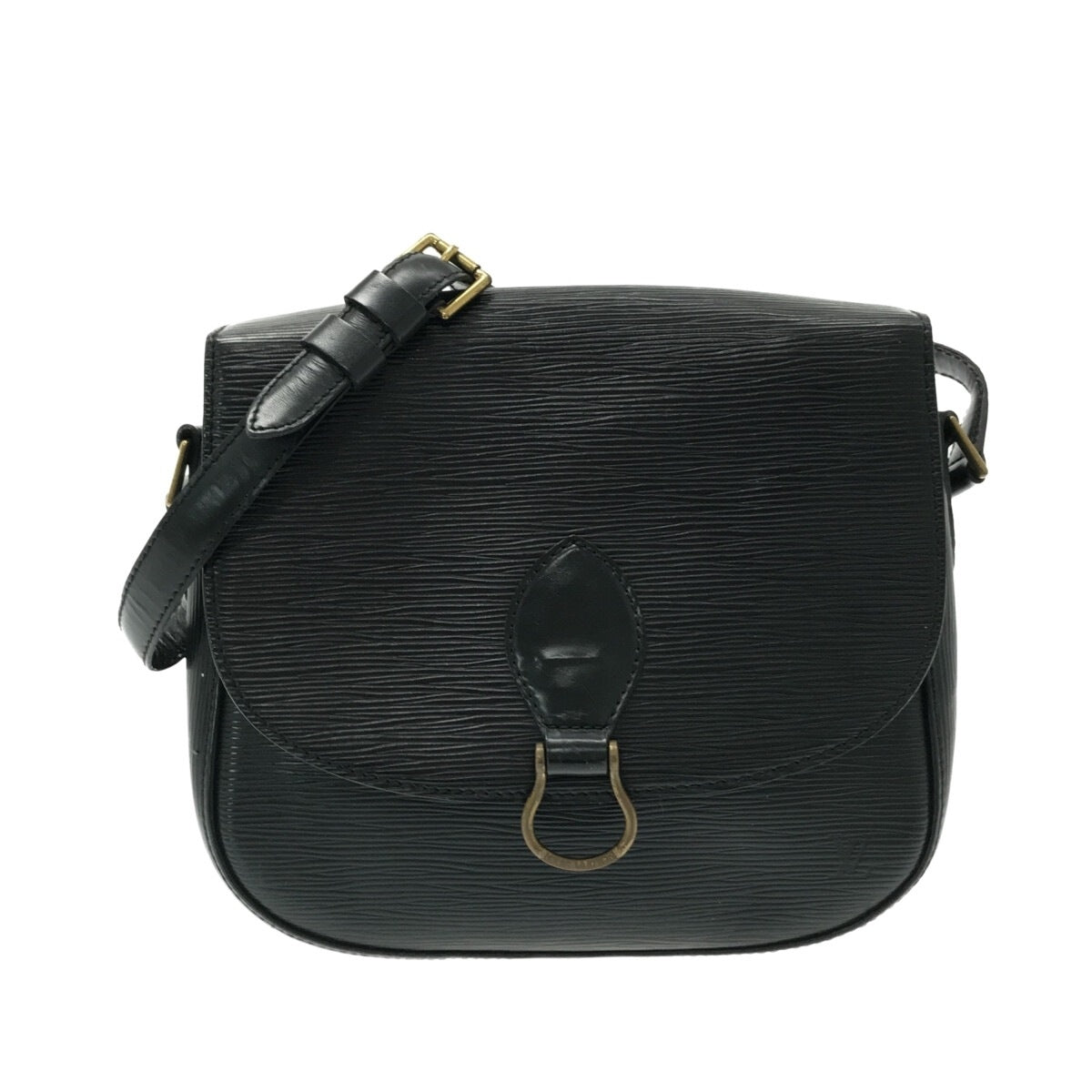 Louis Vuitton Saint Cloud Shoulder Bag Noir Leather