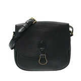 Louis Vuitton Saint Cloud Shoulder Bag Noir Leather