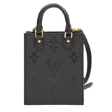 Louis Vuitton Petite Sac Plat Empreinte Leather Black