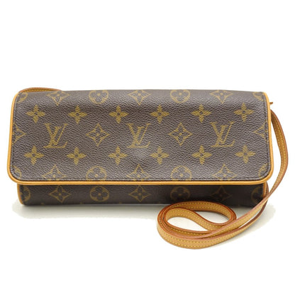 Louis Vuitton  Monogram Pochette Twin GM Brown Diagonal