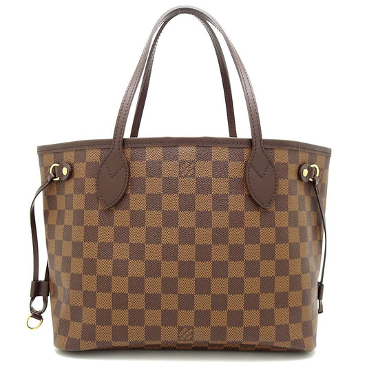 Louis Vuitton Damier Neverfull PM Ebene Tote Bag Brown