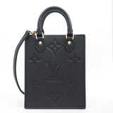 Louis Vuitton Petite Sac Plat Monogram Emplant Noir Black