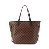 Louis Vuitton Damier Neverfull MM Tote Bag Ebene Cerise Brown Gold Hardware