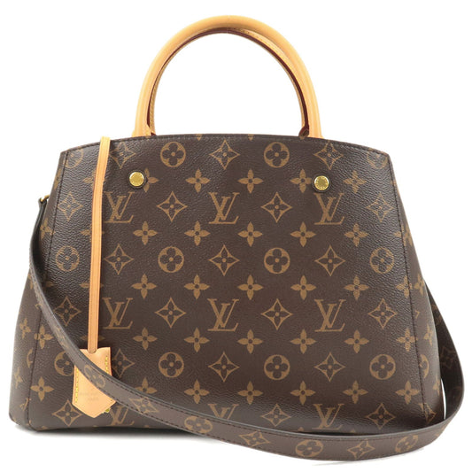 Louis Vuitton Monogram Montaigne MM 2WAY Bag Handbag Shoulder Bag