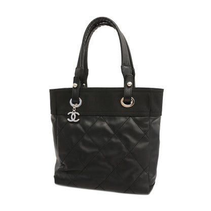Chanel Tote Bag Paris Biarritz Leather Black
