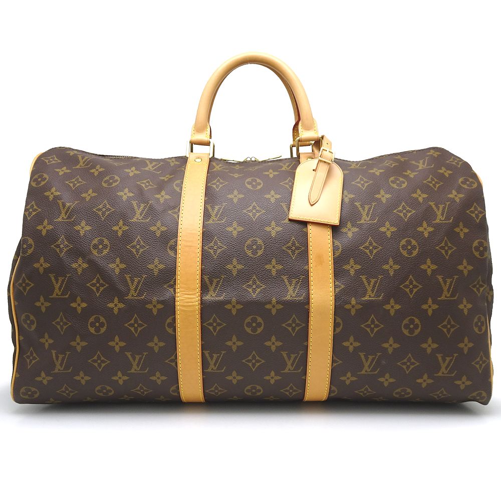 Louis Vuitton  Monogram Keepall 50 Brown Boston Bag