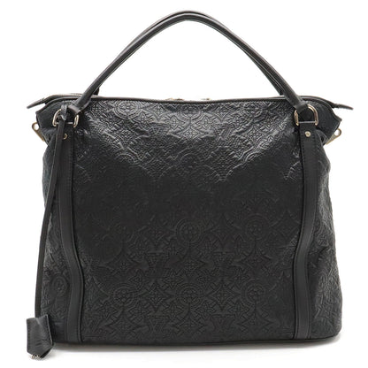 Louis Vuitton Monogram Antia Ixia MM Tote Bag Handbag Noir Black