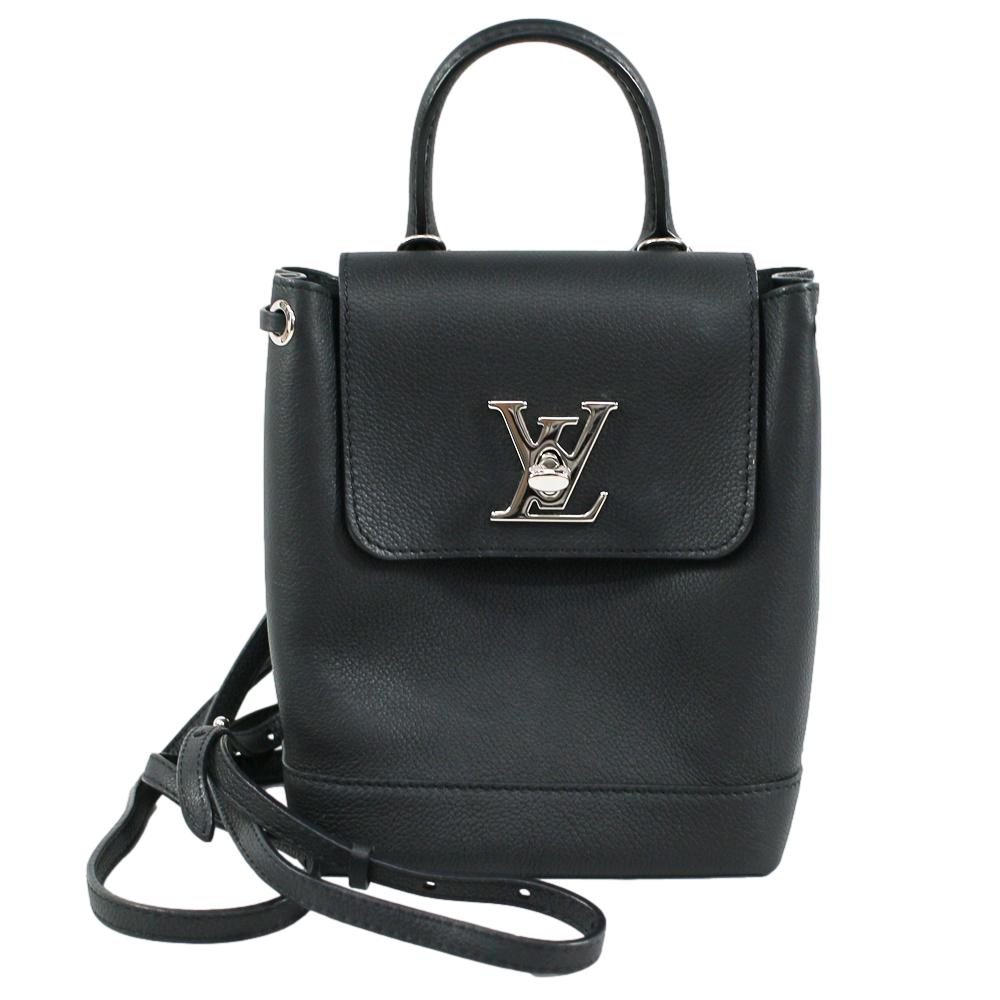 Louis Vuitton Lockme Backpack Mini Rucksack Leather Black Noir
