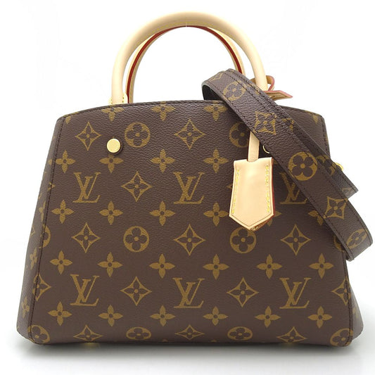 Louis Vuitton Monogram Montaigne BB Brown 2WAY Bag