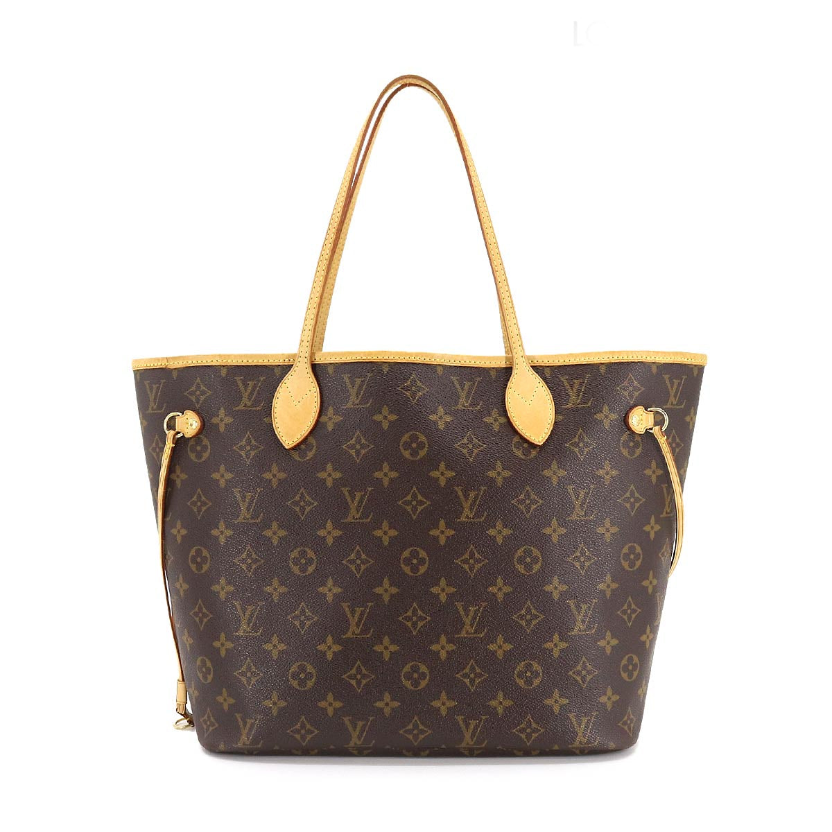 Louis Vuitton Monogram Neverfull MM Tote Bag Brown Beige