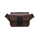 Louis Vuitton Monogram Macassar S Lock Shoulder Bag