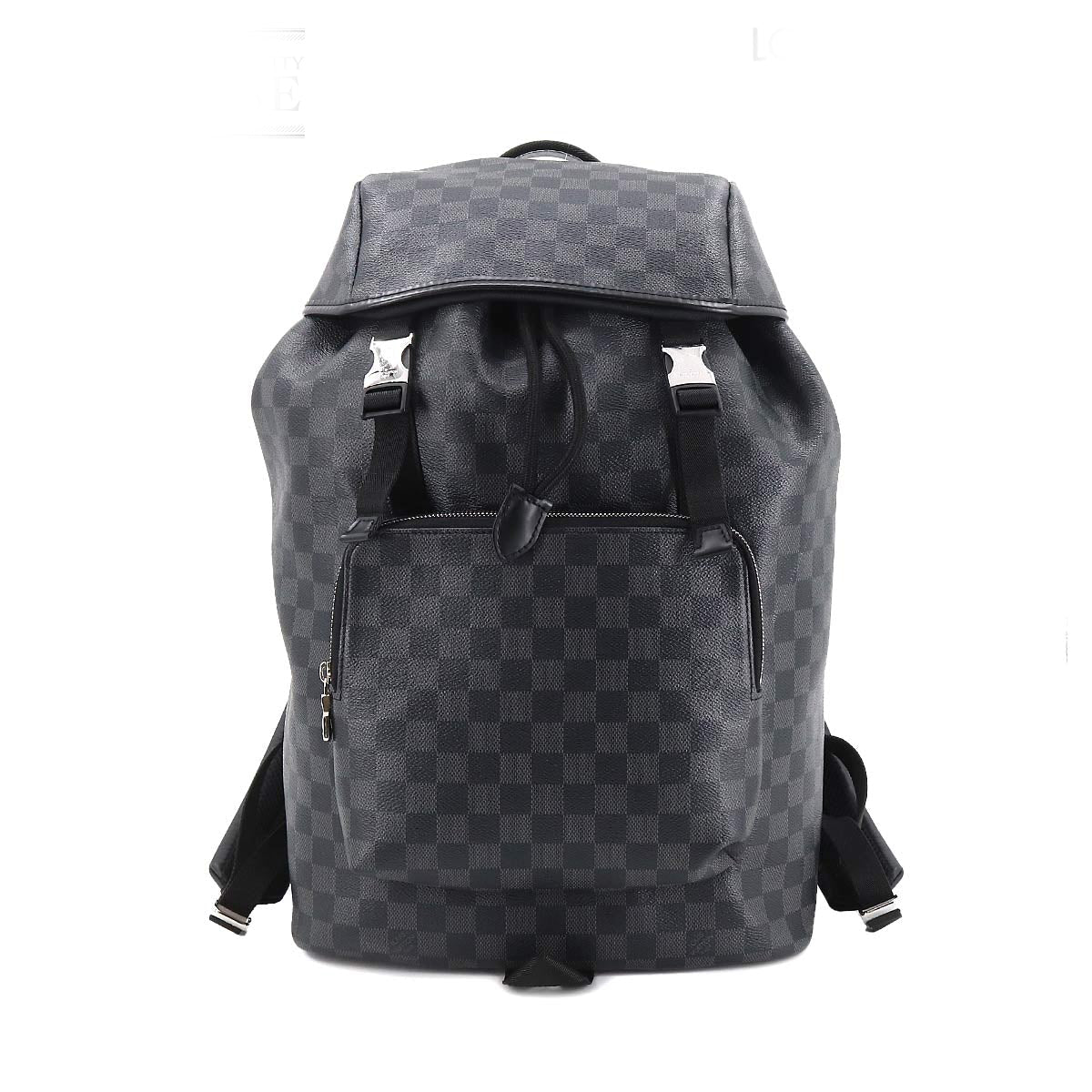 Louis Vuitton Damier Graphite Zack Backpack Silver Metal Fittings
