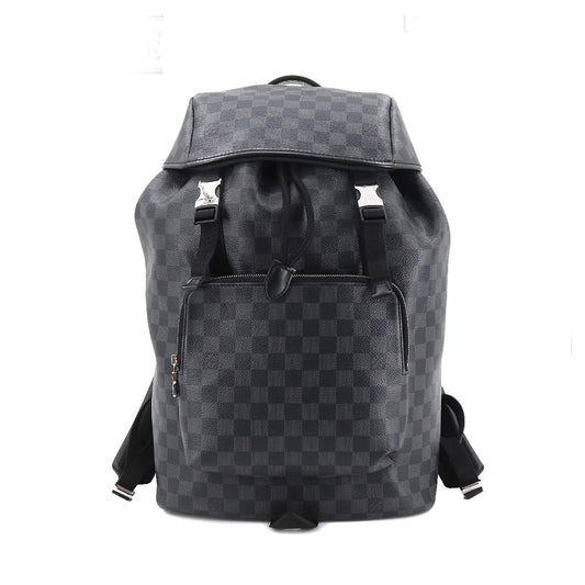 Louis Vuitton Damier Graphite Zack Backpack Silver Metal Fittings