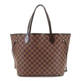 Louis Vuitton Damier Neverfull MM Tote Bag Ebene Cerise Brown Gold Hardware