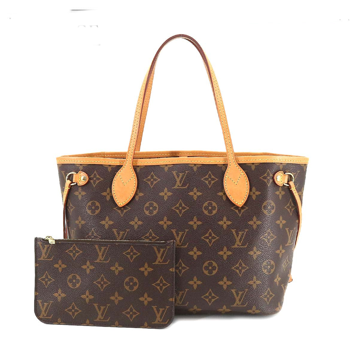 Louis Vuitton Monogram Neverfull PM Tote Bag Brown