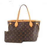 Louis Vuitton Monogram Neverfull PM Tote Bag Brown