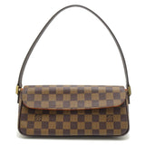 Louis Vuitton Damier Recoleta Ebene Handbag