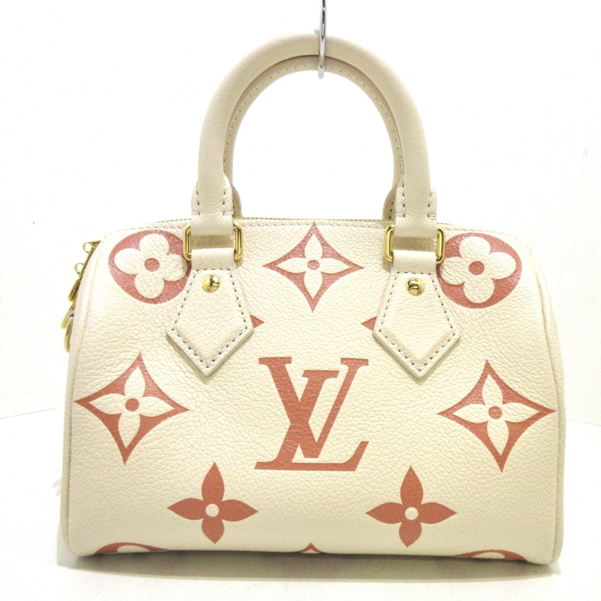 Louis Vuitton Speedy Bandouliere 20 Handbag Creme Rose