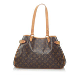 Louis Vuitton Monogram Batignolles Horizontal Tote Shoulder Bag Brown