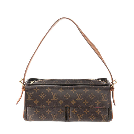 Louis Vuitton Monogram Viva Cite MM Brown Canvas Shoulder Bag