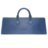 Louis Vuitton Epi Sac Triangle Blue Handbag Bag