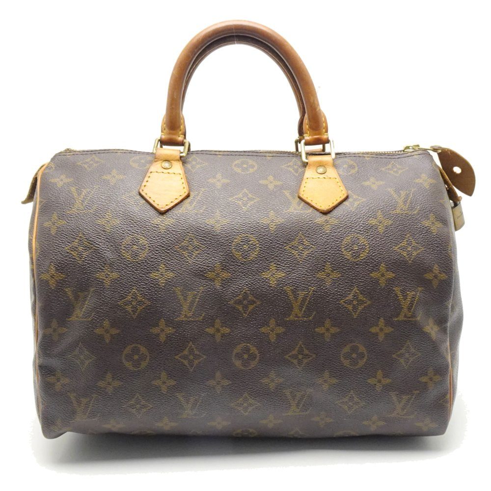 Louis Vuitton Monogram Speedy 30 Brown Boston Bag