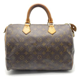 Louis Vuitton Monogram Speedy 30 Brown Boston Bag