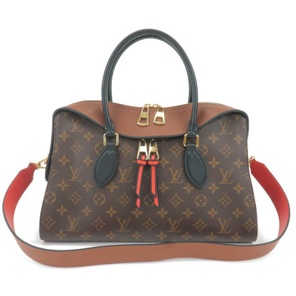 Louis Vuitton Monogram Tuileries Tote 2 Way Handbag Shoulder Bag