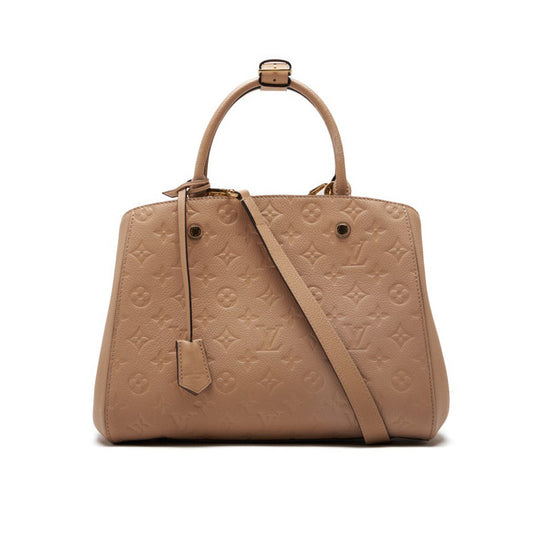 Louis Vuitton Monogram Implant Montaigne MM 2WAY Handbag