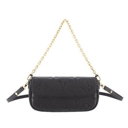 Louis Vuitton Amplant Wallet On Chain Ivy Black