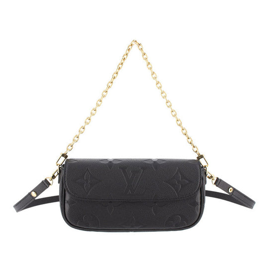 Louis Vuitton Amplant Wallet On Chain Ivy Black