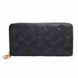 Louis Vuitton Monogram Emboss Lamb Leather Zippy Wallet Long Wallet