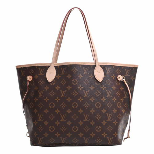 Louis Vuitton Monogram Neverfull MM Tote Bag Brown