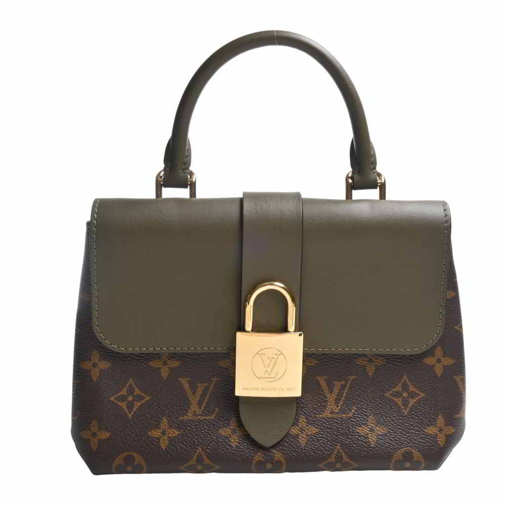 Louis Vuitton Monogram Locky BB Handbag Brown Khaki