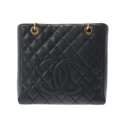 Chanel Matelasse PSt Black/gold Hardware Caviar Skin Tote Bag