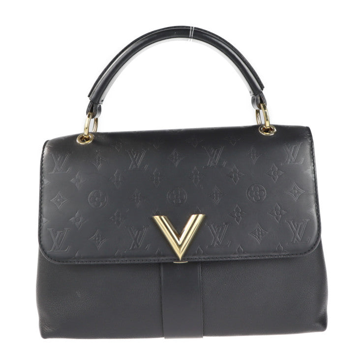 Louis Vuitton Very One Handle Bag Leather Implant Noir