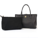 Chanel Executive Tote Bag Black Soft Caviar  Handbag