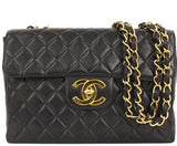 Chanel Chain Shoulder Bag Matelasse 30 Lambskin Black