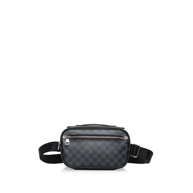 Louis Vuitton Damier Anfini Ambrel Body Bag Handbag 2way Black