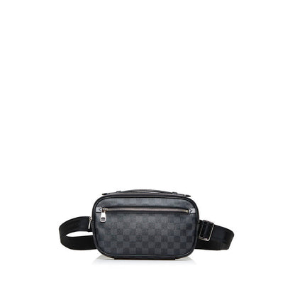 Louis Vuitton Damier Anfini Ambrel Body Bag Handbag 2way Black