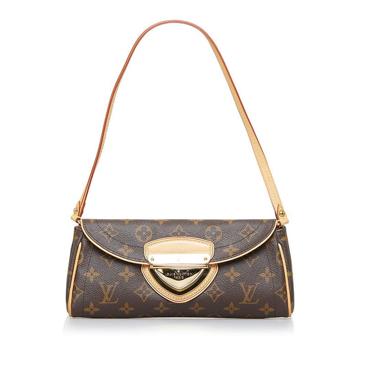 Louis Vuitton Monogram Pochette Beverly Shoulder Bag Brown