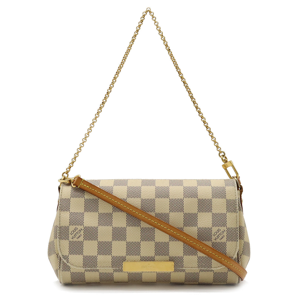 Louis Vuitton Damier Azur Favorite PM Accessory Pouch Chain Shoulder Bag